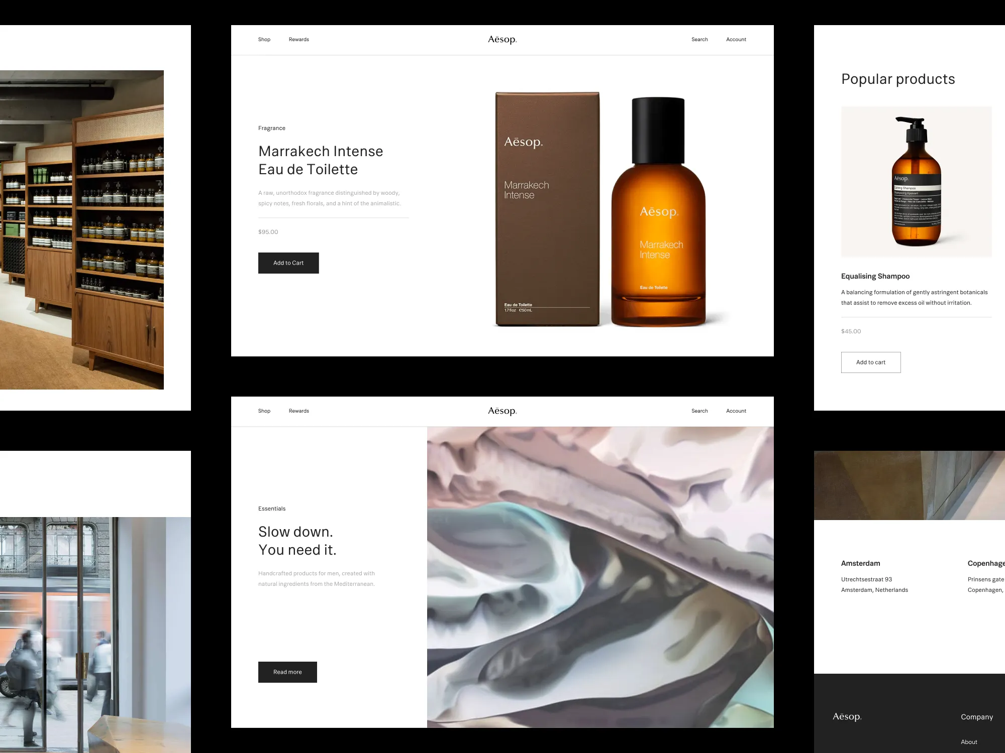 Aesop Brand Visual & Typography Case Study